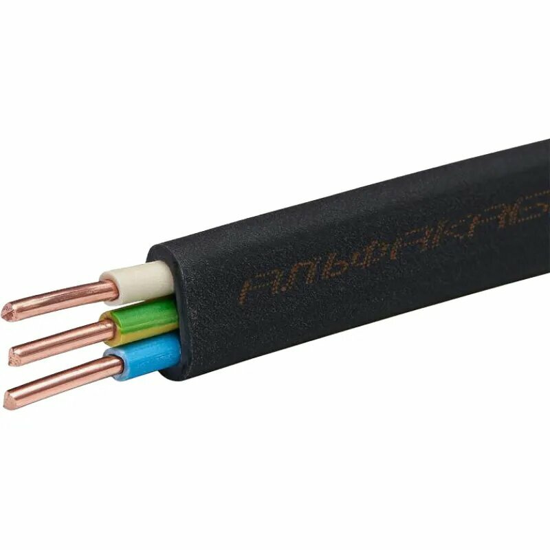 Кабель ВВГ-Пнг(А) 3х2.5 ОК (N PE) 0.66кВ (бухта 20м) (шт) альфакабель 45989 2083467