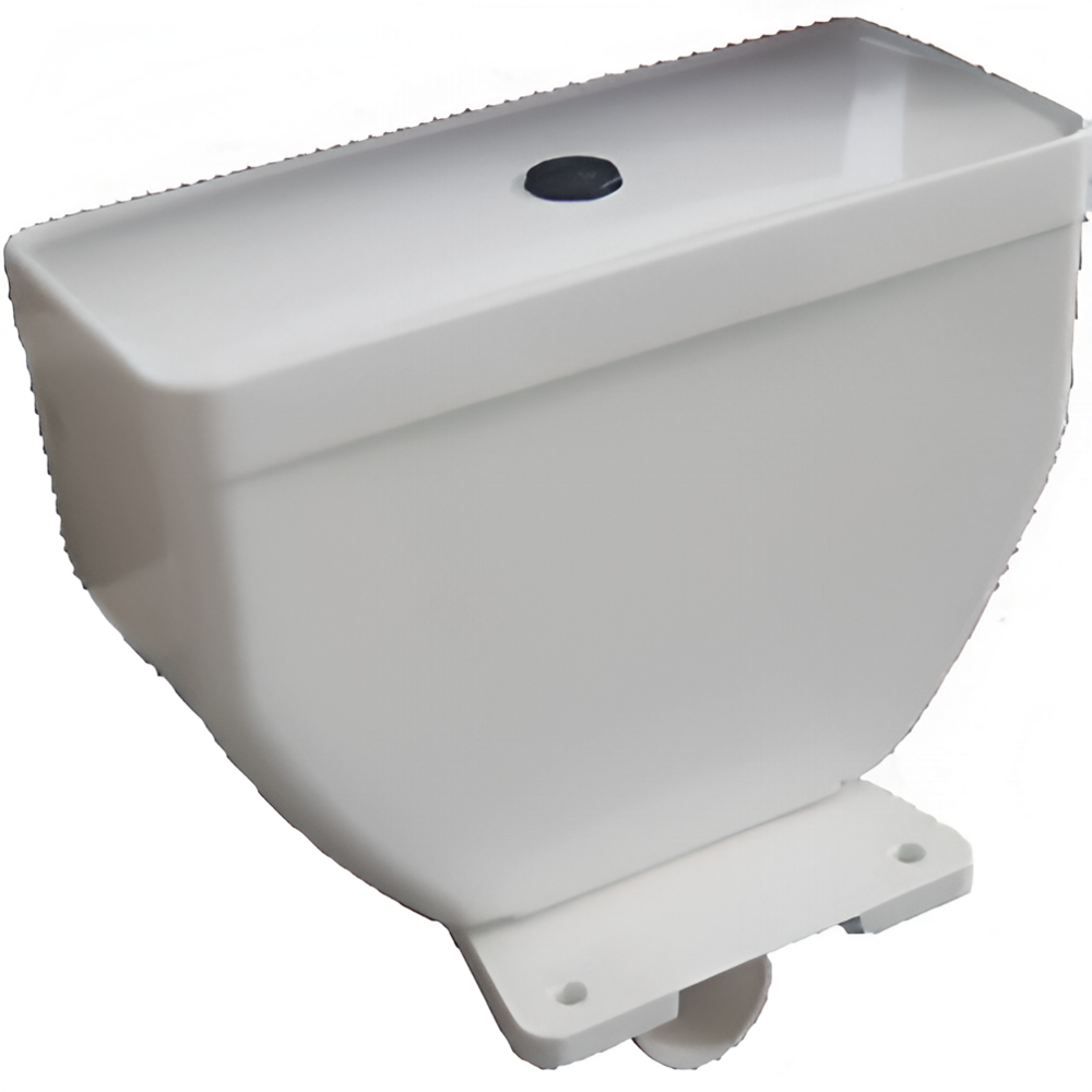 Бачок для унитаза с боковой подводкой нижний пластиковый. С полкой