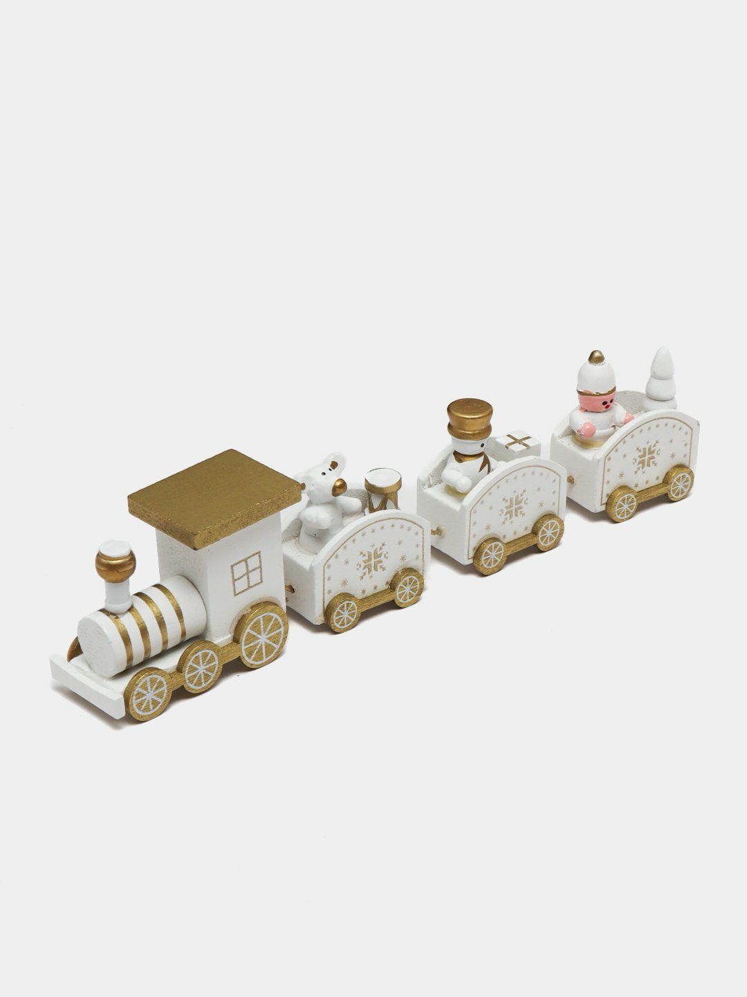 Новогодний игрушечный поезд : стильный аксессуар для вашей елки