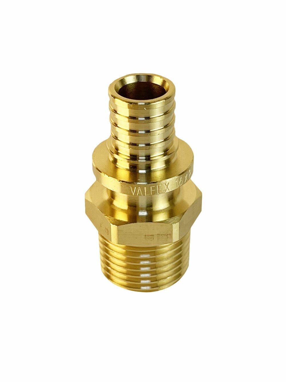 Фитинг латунный для сшитого полиэтилена аксиальный с переходом на наружную резьбу Муфта DN 32 х 1