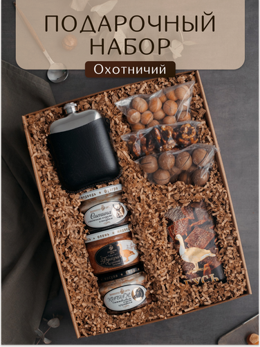 Изображение товара Подарочный набор "Perfect Present", для взрослых, с фляжкой, мясные деликатесы