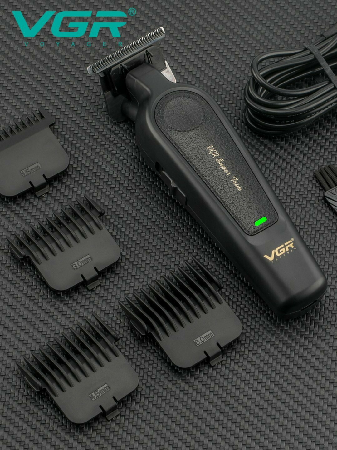 Беспроводной профессиональный триммер VGR V-995 для стрижки волос, усов и бороды — фото 1