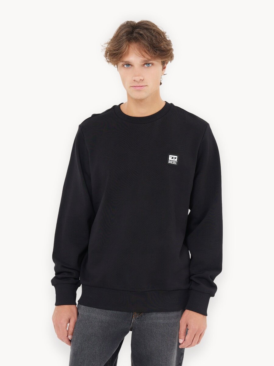 Свитшот DIESEL, размер 2XL, , чёрный