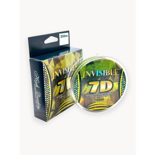 Леска рыболовная, разрывная нагрузка 10 кг, диаметр 0,20 мм, длина 200 м хамелеон