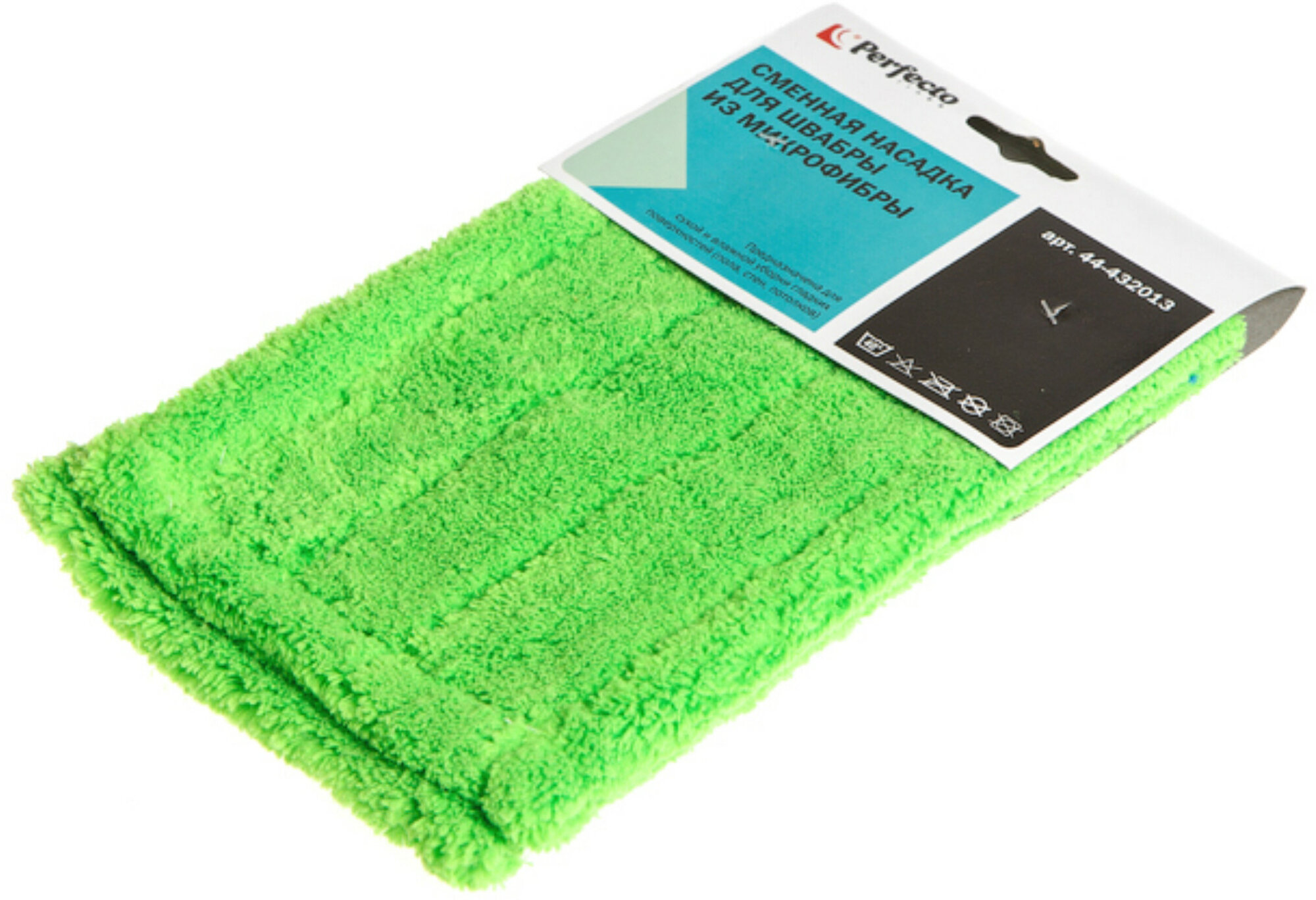 Сменная насадка PERFECTO LINEA для швабры из микрофибры зеленая 44-432013