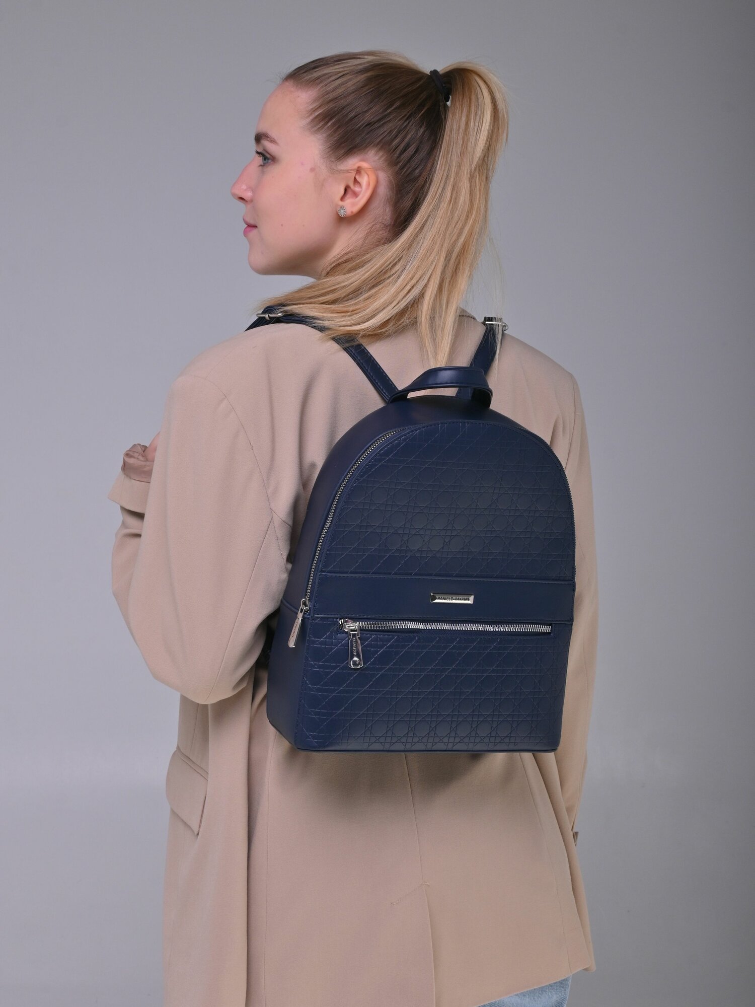 Сумка-рюкзак Daniele Patrici, темно-синий — фото 1