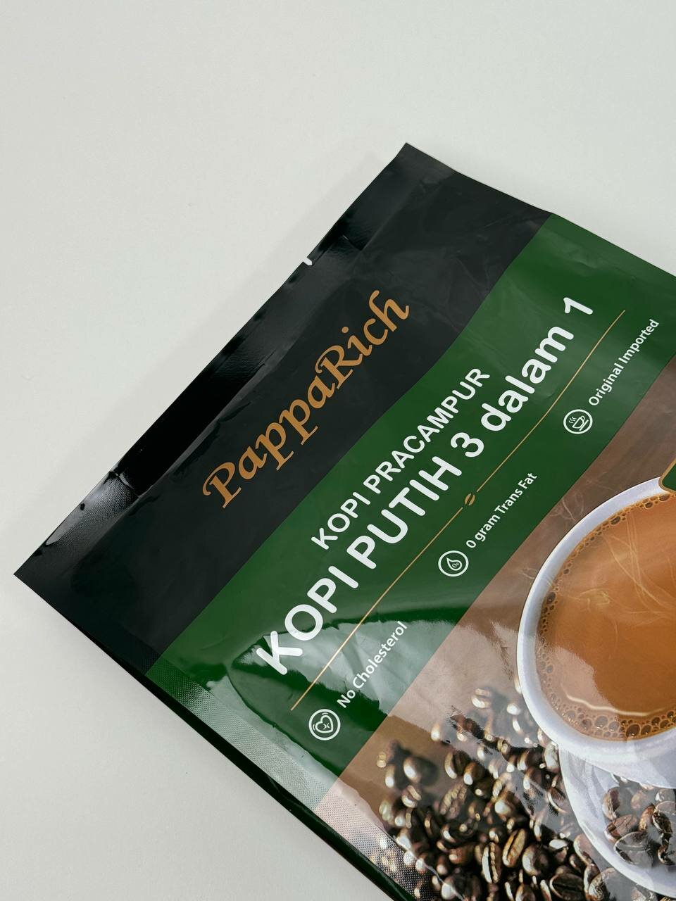 Кофе Papparich 3 в 1 Белый кофе 480 гр 40гр * 12 пакетиков — фото 1