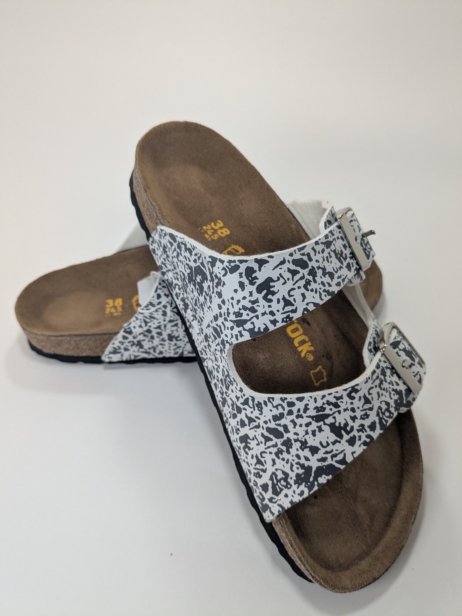 Ортопедические сандалии Birkenstock, женские, натуральная пробка, полиуретановая основа, размер 36
