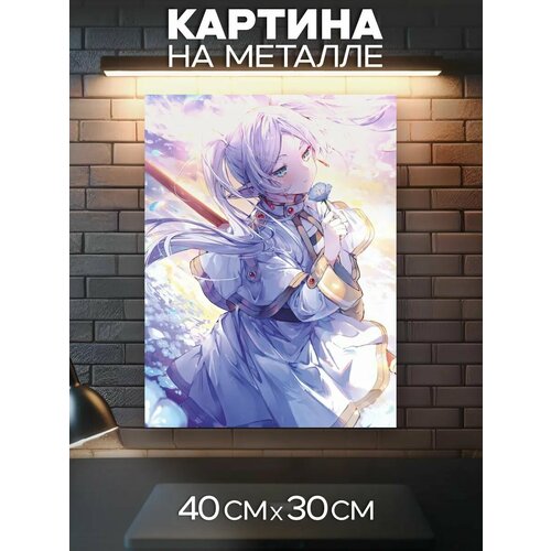 фото Картина на металле frieren beyond journey's end - фрирен 0_ok.rilart
