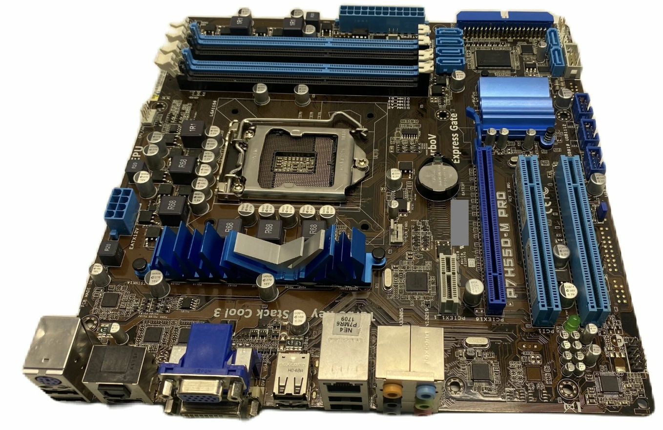 Материнская плата ASUS P7H55D-M PRO, LGA1156, microATX, 4 слота, DDR3