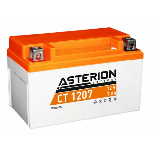 Аккумулятор (АКБ) DELTA AGM CT 1204 4Ah ОП 50A (YB4L-B, YB4L-A, YTX4L-BS) для мото техники, мотоцикла, квадроцикла, снегохода 114/70/87 (Дельта) АГМ