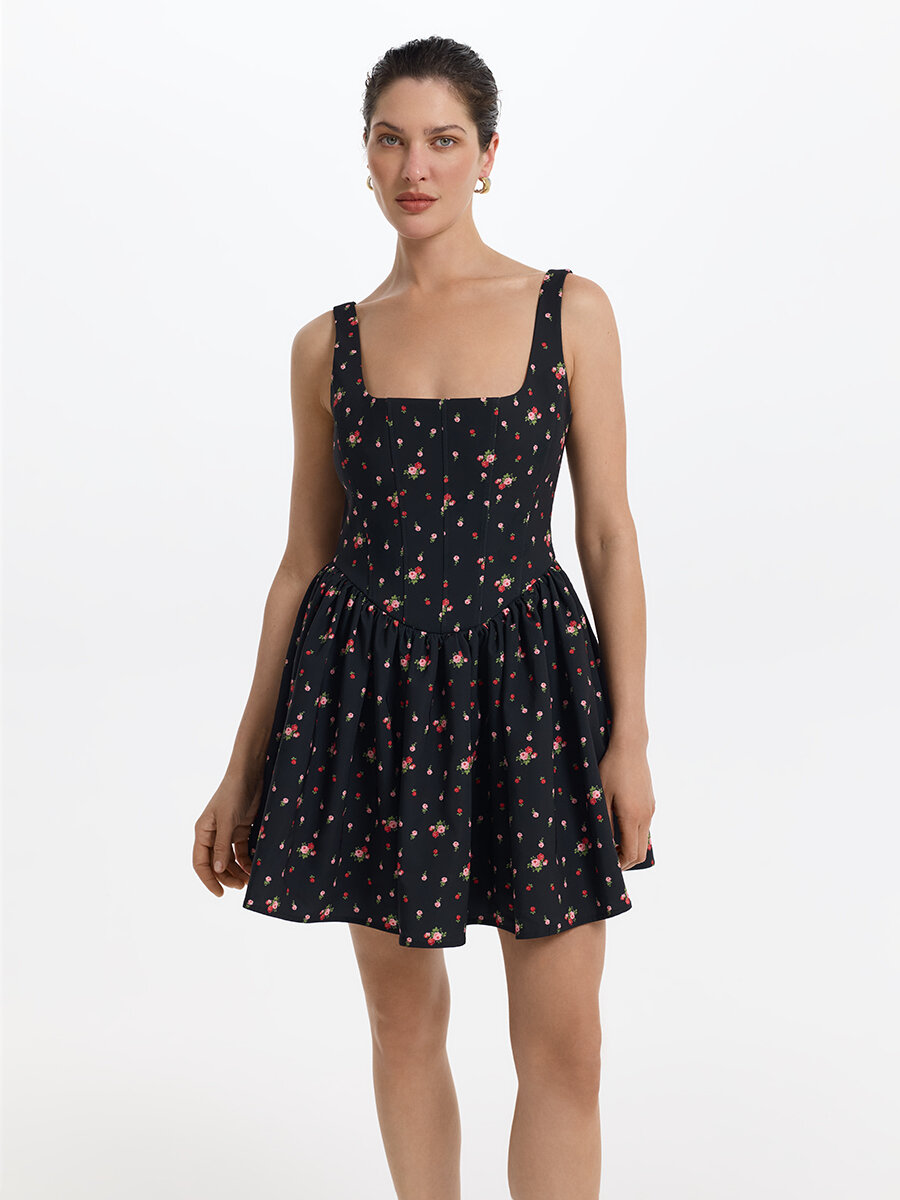 Платье LOVE REPUBLIC, размер 42, черный принт графика