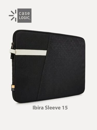 Изображение товара Чехол Case Logic Ibira Sleeve, для ноутбука, 15,6", полиэстер, черный
