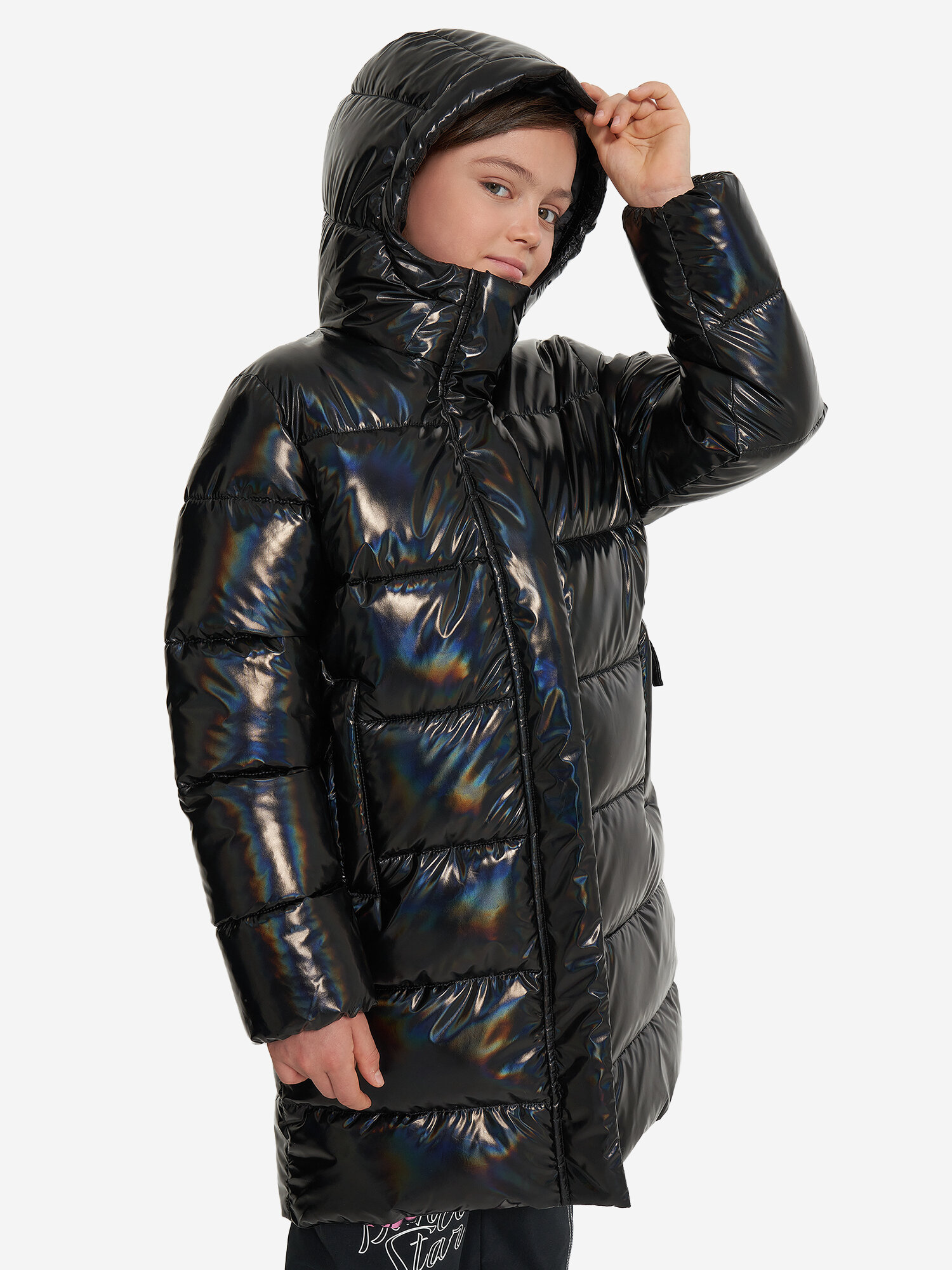Пуховик MATRIX SPORT Sport Style Girl's Faux Down Coat, размер 146/152, черный