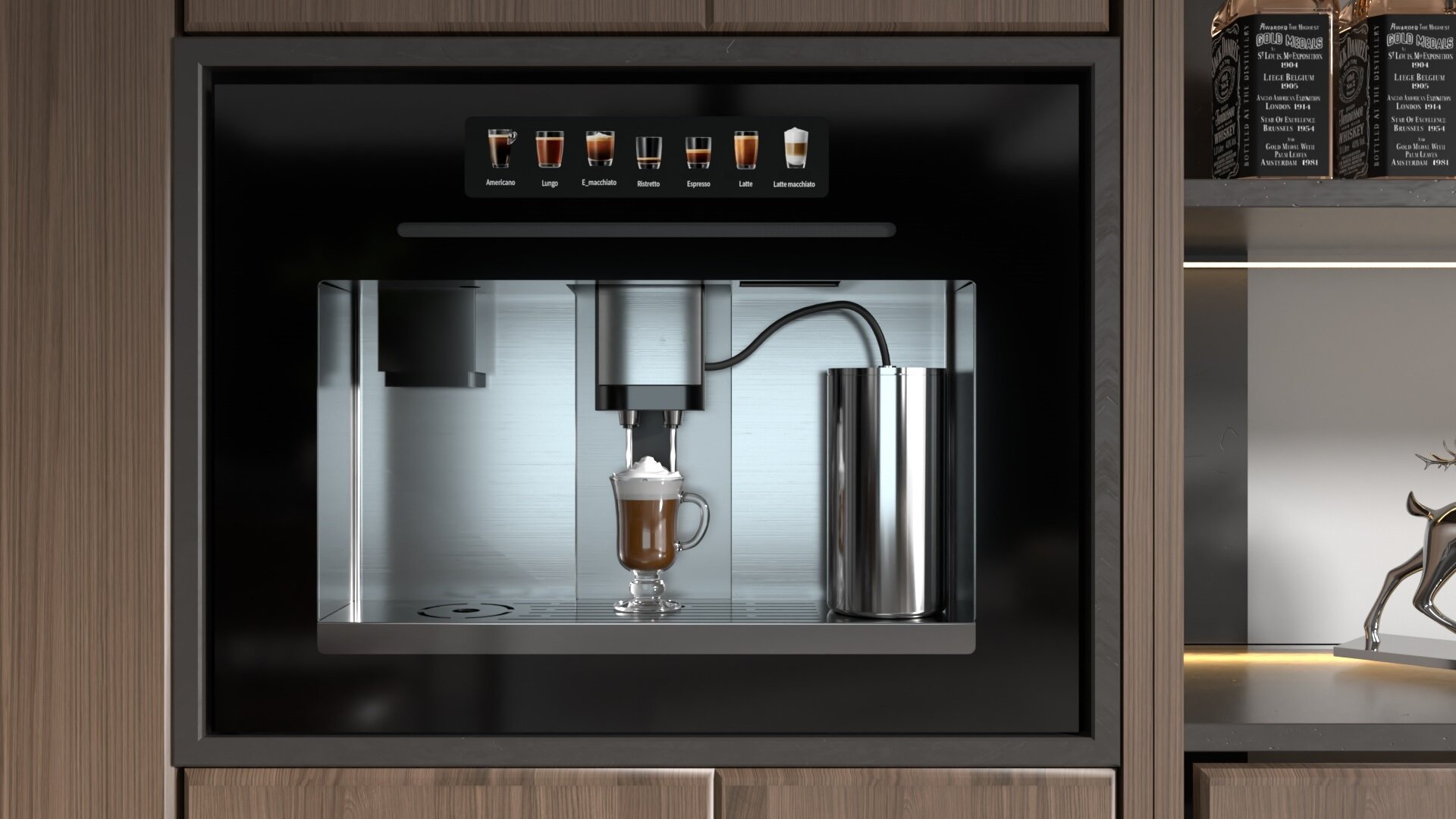 Кофемашина TASKER C-4 встраиваемая автоматическая с ледогенератором