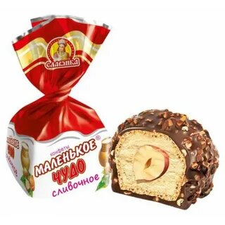 Конфеты Маленькое чудо сливочное с целым орехом
