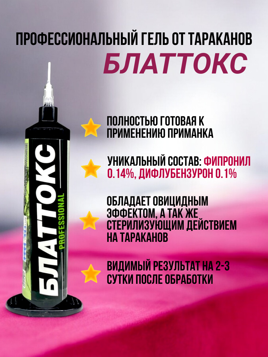 Профессиональное средство тараканов гель-паста Блаттокс Дуплекс — фото 1