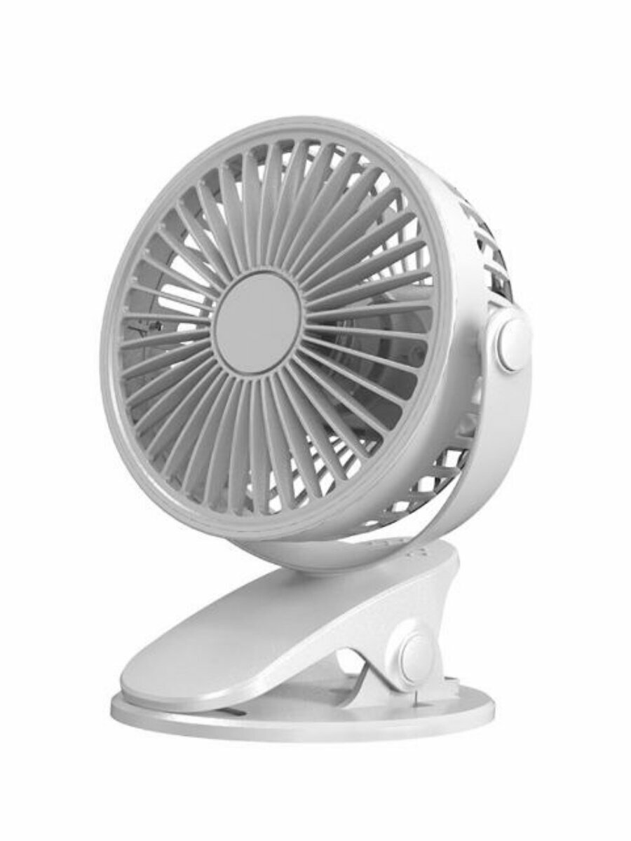 Вентилятор портативный на прищепке 3 скор USB 5Вт батар 2000мАч белый MW PF-4223