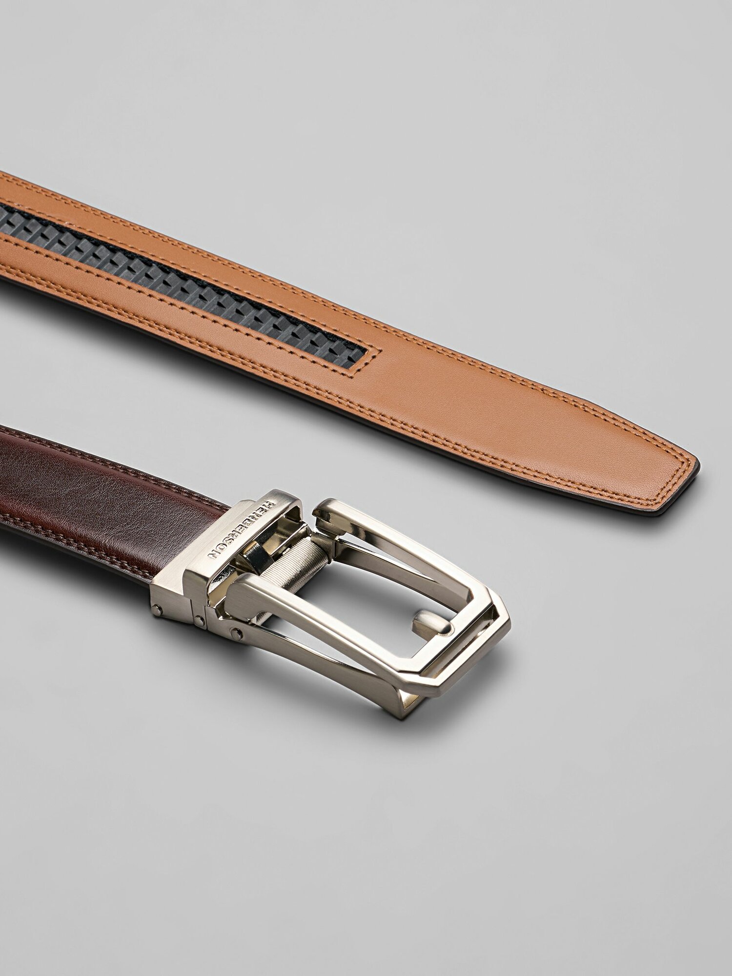 Ремень HENDERSON для мужчин, размер 135, коричневый — фото 1