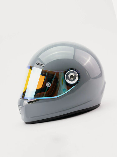 Изображение товара Шлем дорожный SHOCK ZILLERS PHANTOM GREY GLOSSY для спортбайка, чоппера, максискутера, мотоцикла, нэйкедбайка, кафе-рейсера, размер XL