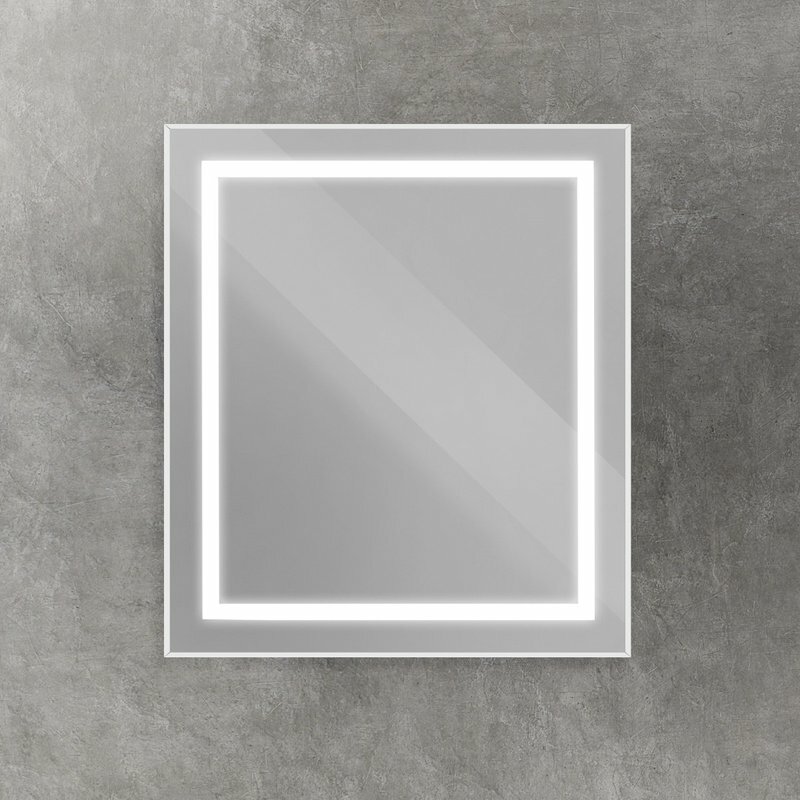 Зеркало BelBagno Kraft 70x80 с подсветкой сатин