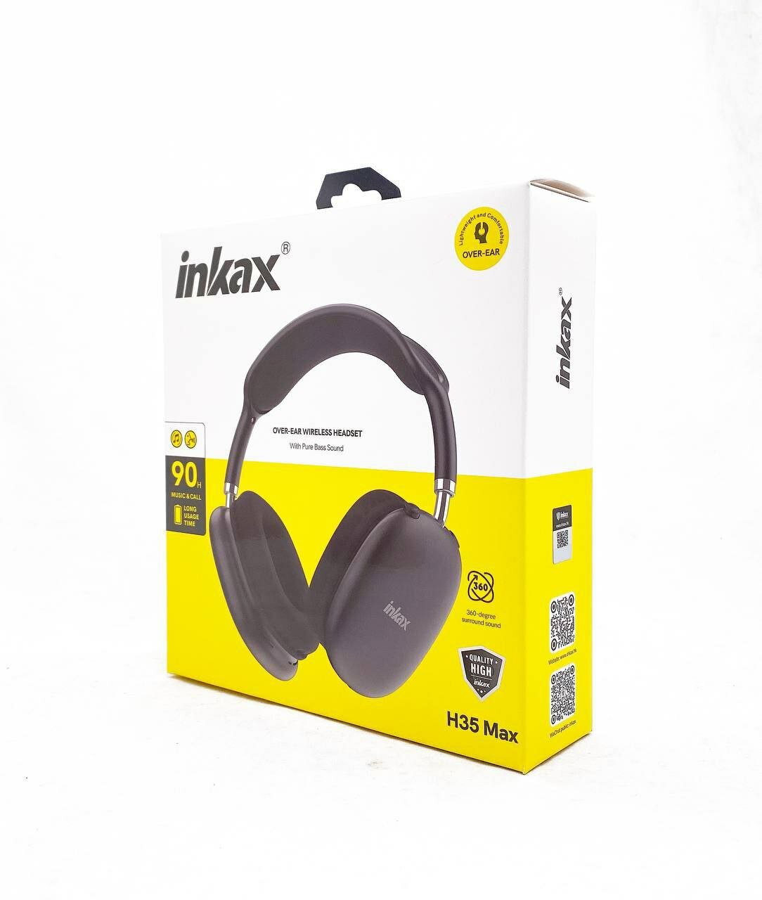 Наушники True Wireless INKAX H35 Max, Bluetooth 5.0, складные, черный