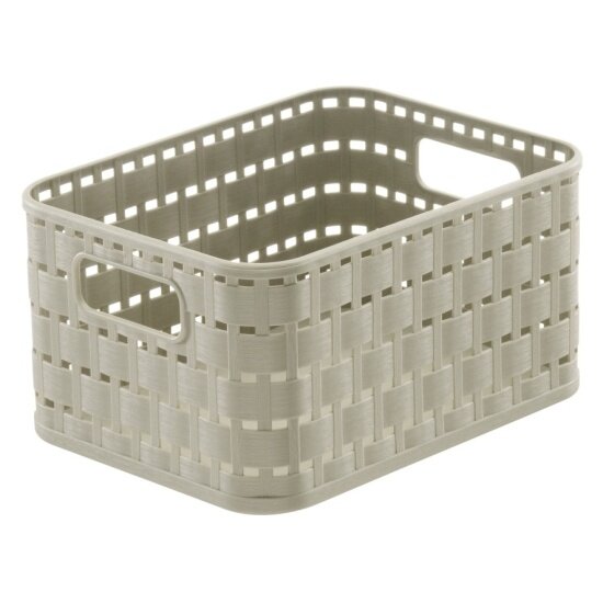 Корзина для хранения Rotho Country A6 2 л с ручками полипропилен бежевый (1166707422)