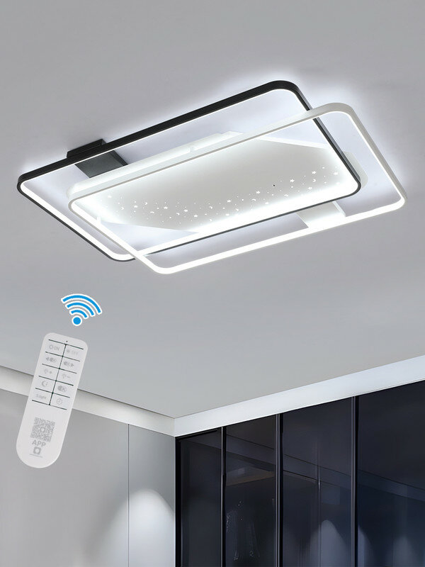 Потолочные лампы, светодиодные потолочные лампы, Tealight,100 Вт,3000K-6500K, черный