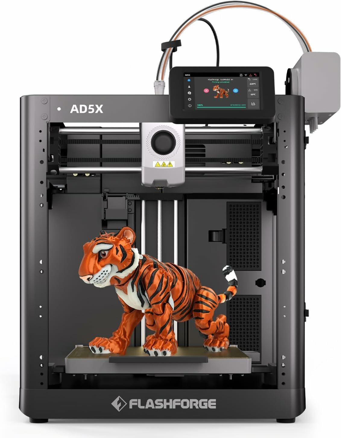 3D принтер FLASHFORGE AD5X Рабочая область 220 × 220 × 220 мм，600 мм/с，Поддержка многцветной печати — фото 1
