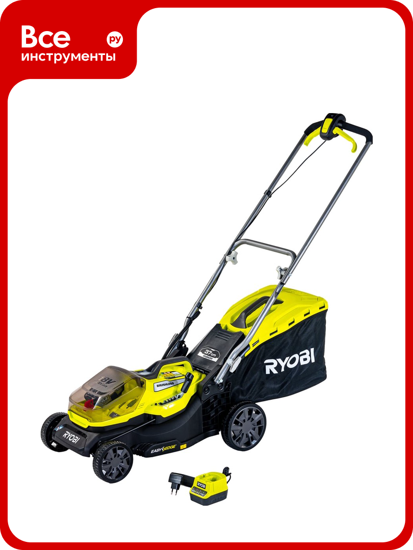 Бесщеточная газонокосилка Ryobi ONE  RY18LMX37A-150 5133004582