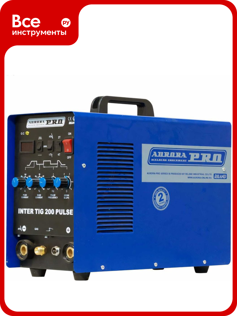 Аргонодуговой сварочный инвертор Aurora PRO INTER TIG 200 PULSE Mosfet 10050