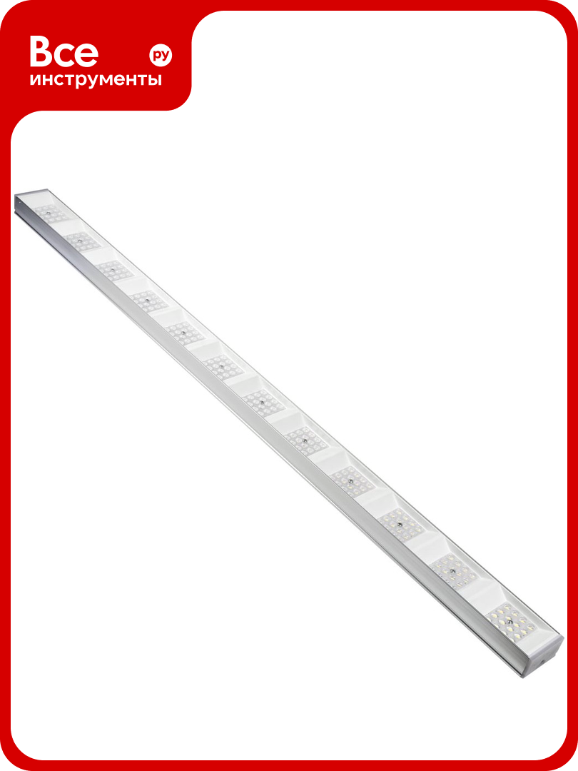 Светодиодный накладной светильник Uniel Ulo-el120b-100w/4000k/k silver linkable соединяемый белый свет (4000k) корпус серебристый угол 60 градусов. UL-00010693