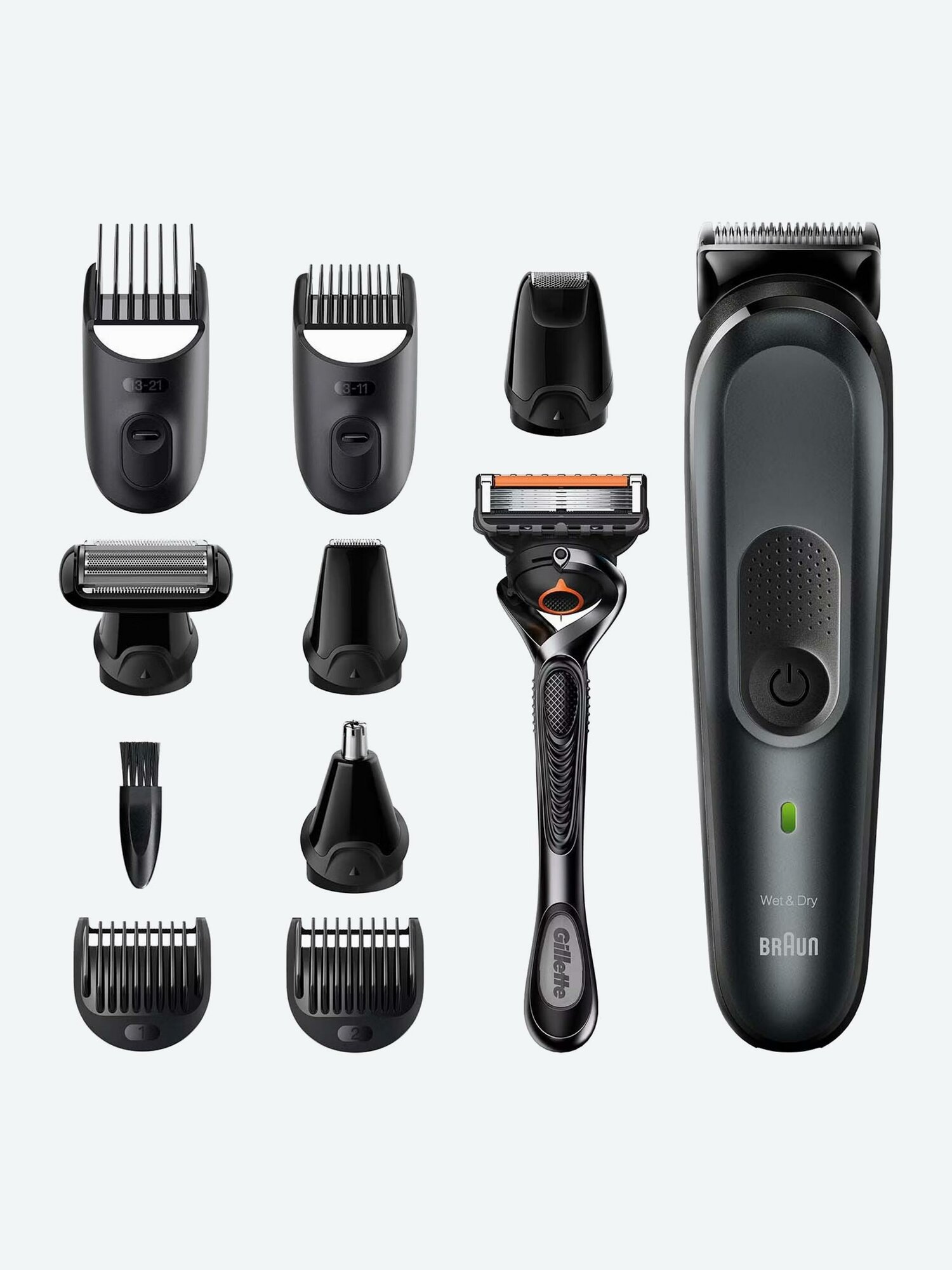 Триммер Braun MGK7331, универсальный набор для укладки, для волос