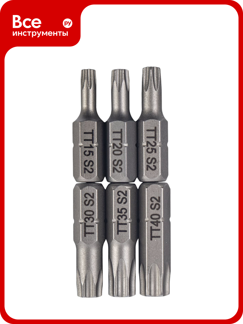 Набор бит TORX 25 мм 6 шт VIRA 303243