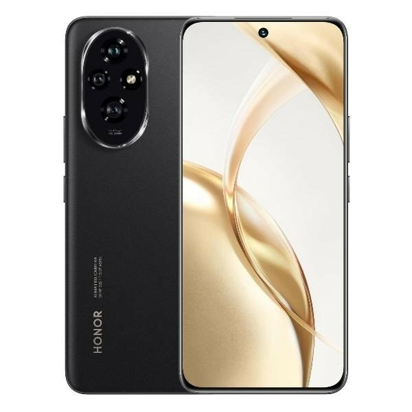 Смартфон Honor 200 Lite 8/256GB, amoled, 6,7", 90 гц,108МП, RU, Midnight Black