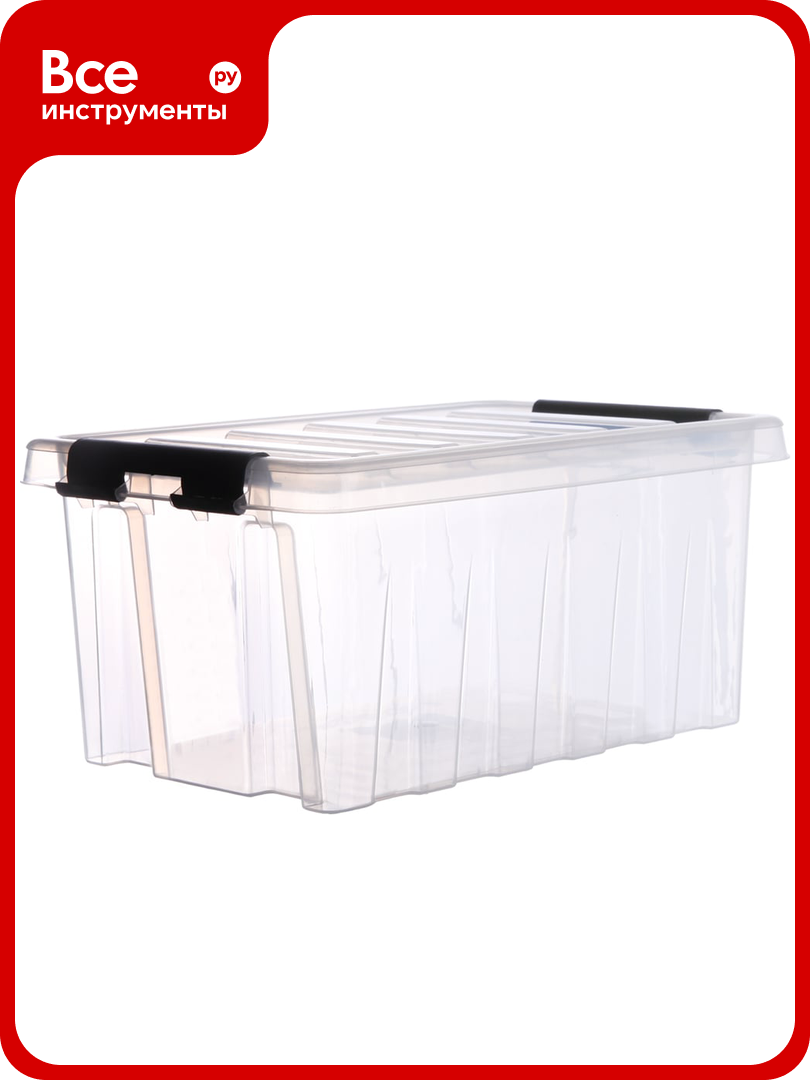 Контейнер с крышкой HONEYCOMB 335x220x160 8 л прозрачный M-008-00.07n