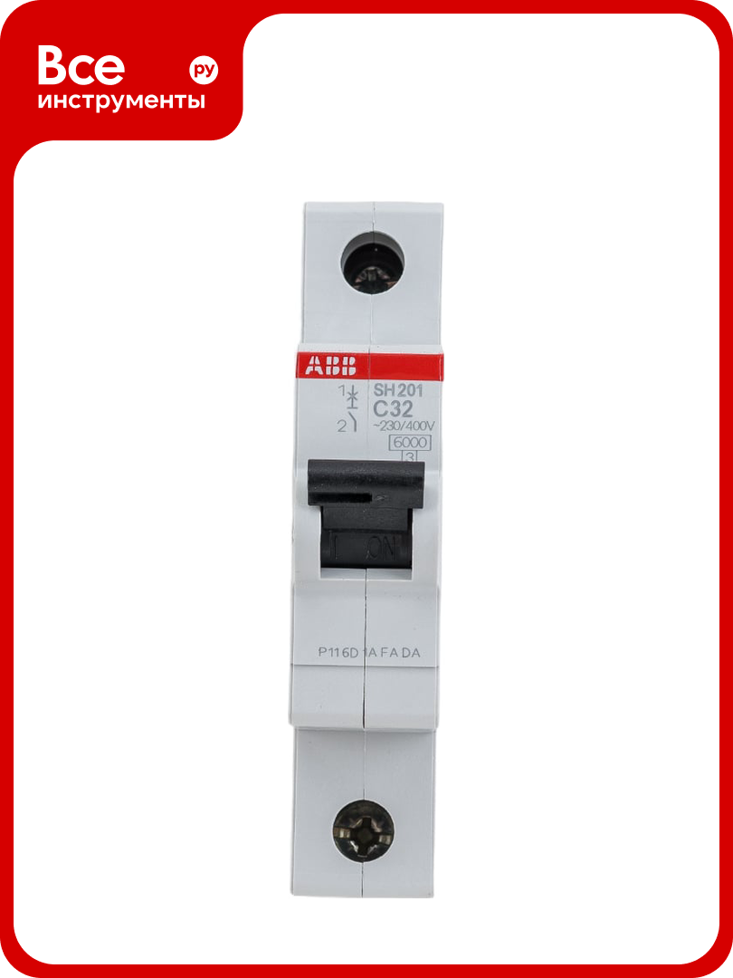 Автоматоматический выключатель ABB 1 полюсной sh201 c 32 2CDS211001R0324