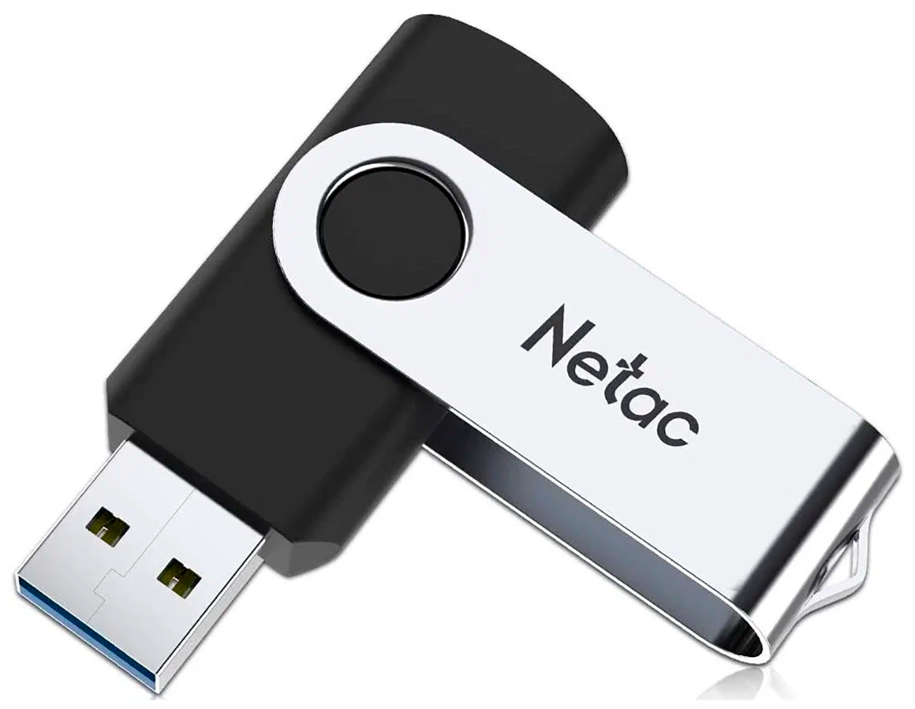 Флешка Netac U505, 64 ГБ, USB 2.0, 1 шт, черный (NT03U505N-064G-20BK)