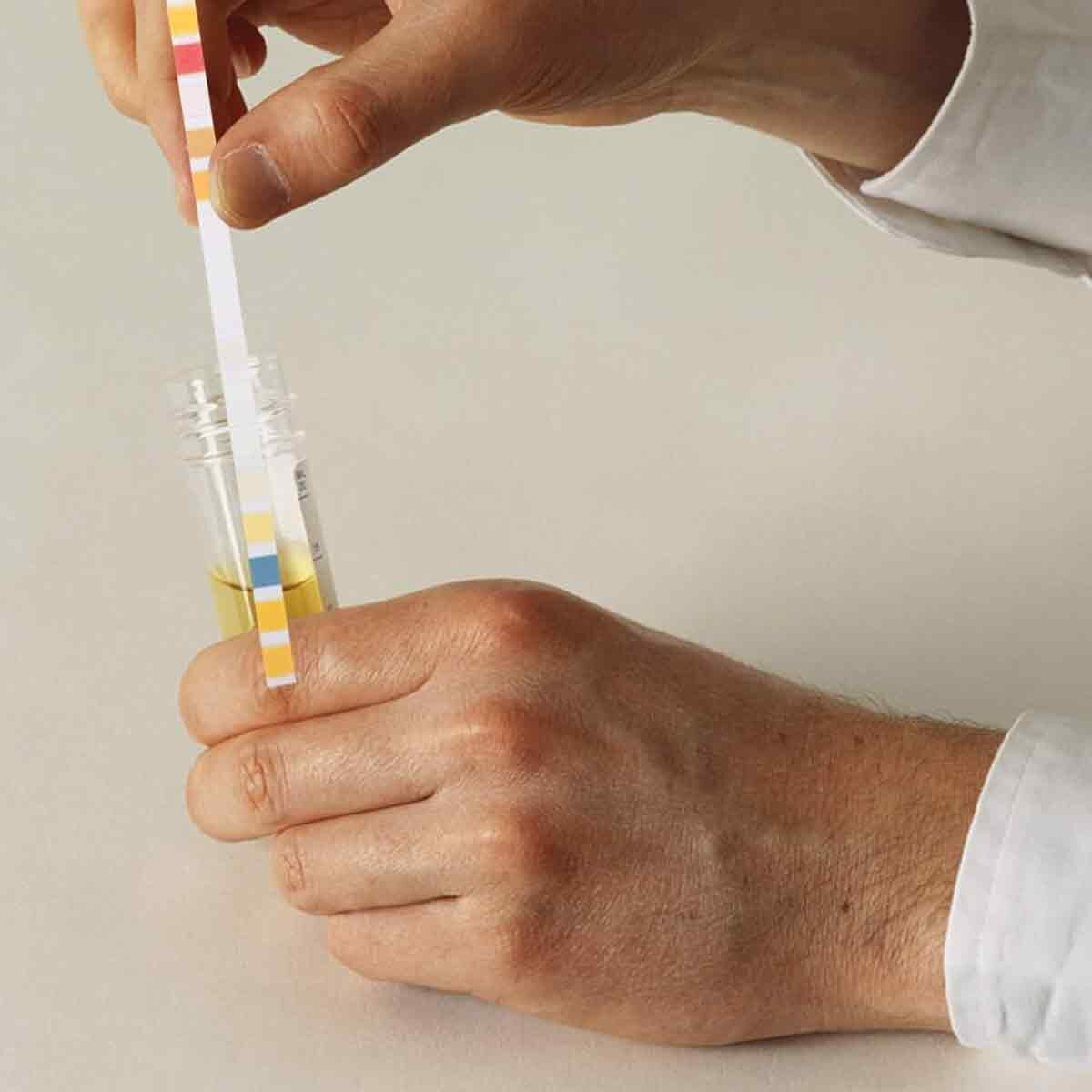 Изображение Тест-полоски для мочи, pH-тест-полоски, простой метод использования, pH-полоски широкого применения