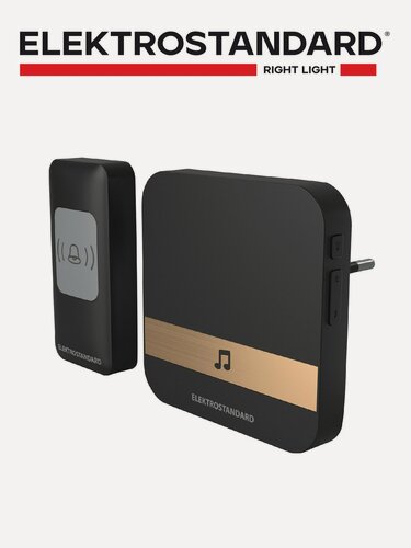 Изображение товара Звонок беспроводной (дверной) Elektrostandard DBQ24M WL 52M, цвет черный, IP44