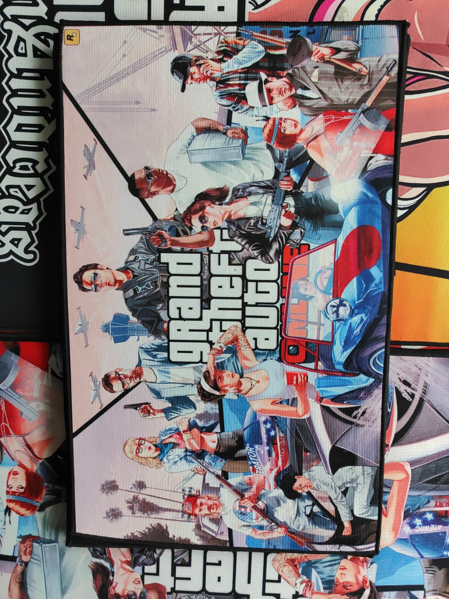 Ковер безворсовый GTA 60x90см. Коврик универсальный ГТА, в ванную комнату, в прихожую, противоскользящий — фото 1