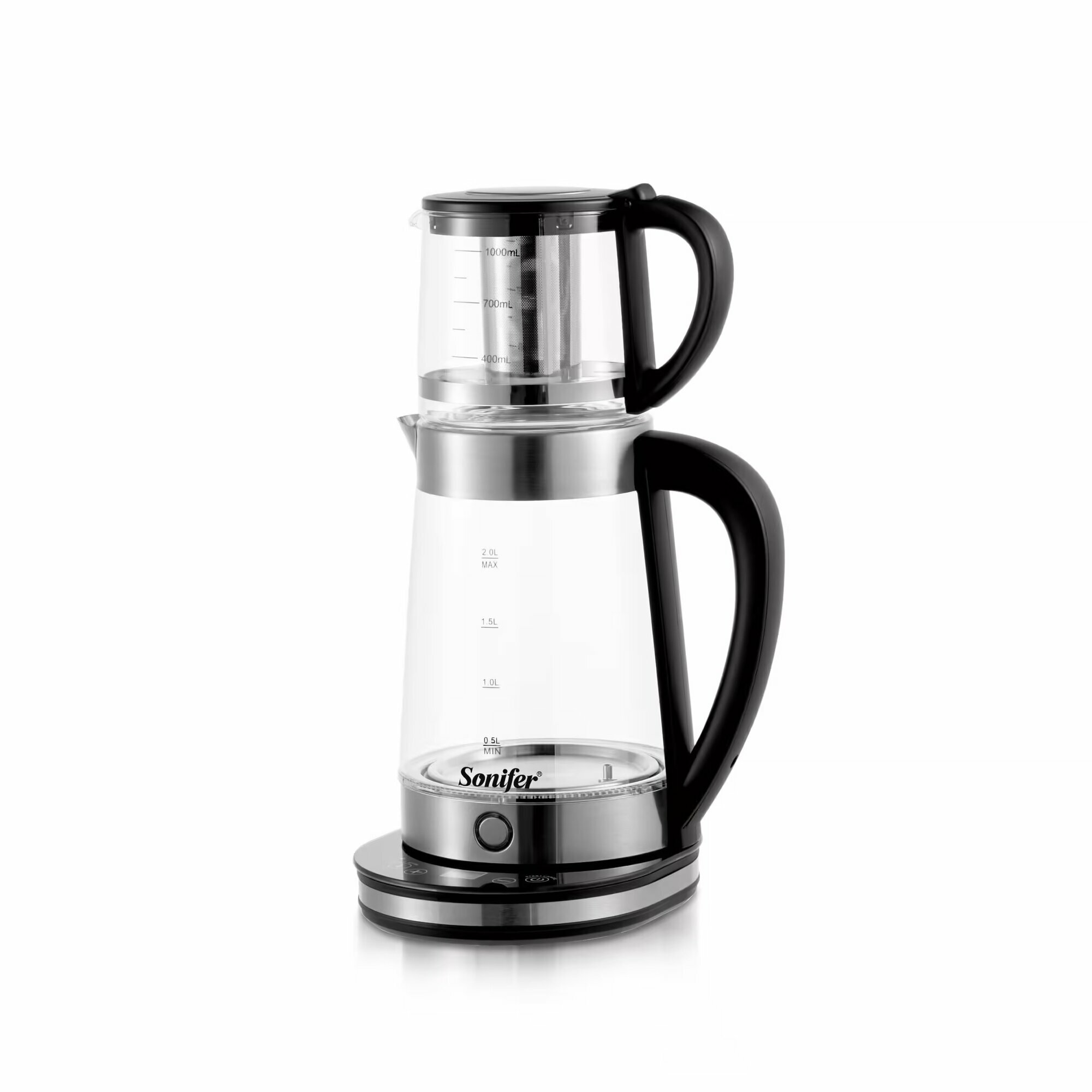 Электрочайник Sonifer SF-2119, 2л, мощность 2000Вт, с заварником — фото 1