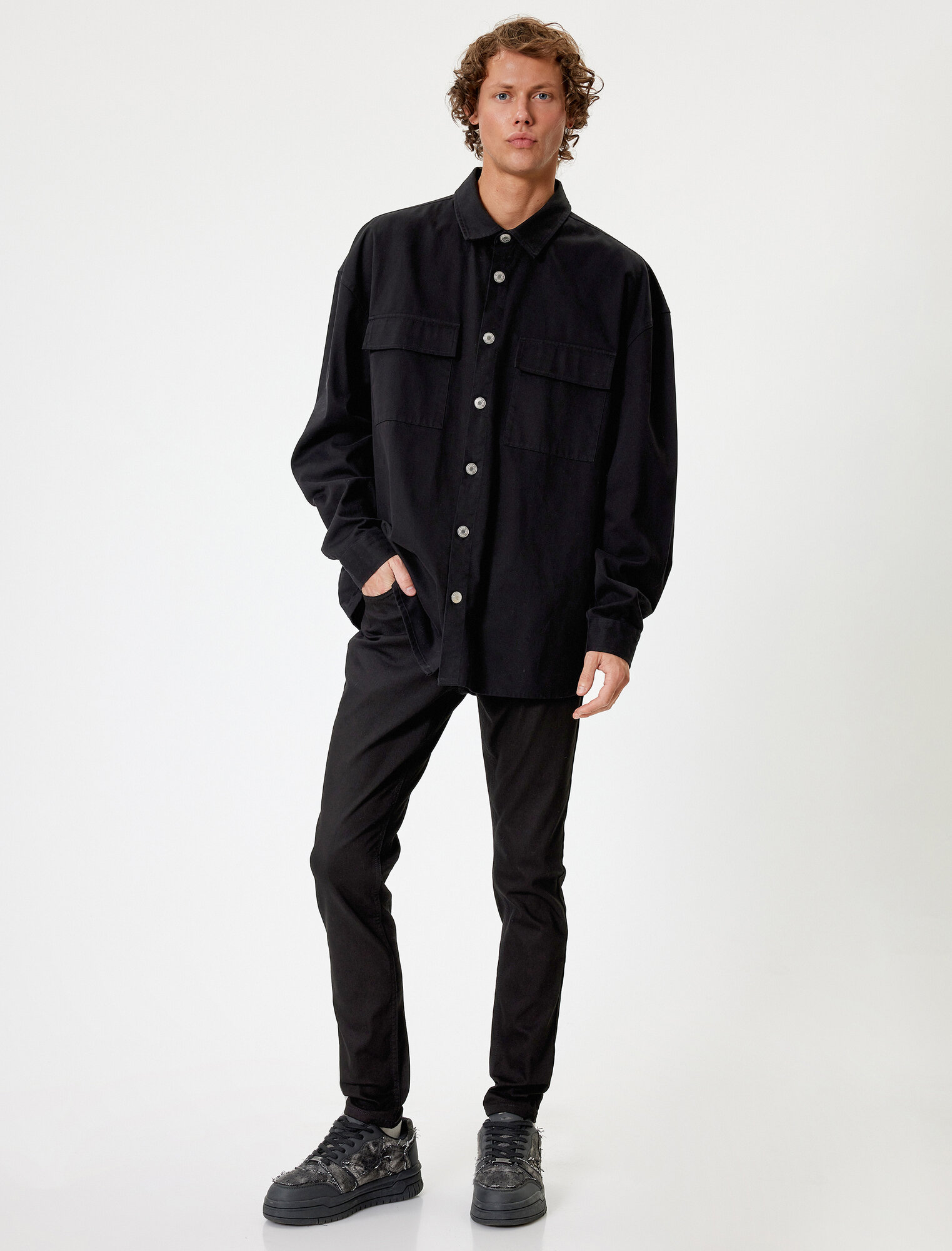 Джинсы KOTON размер W32 L30 (рост 176 см) черный