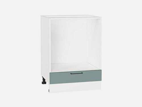 Изображение товара Шкаф нижний под духовку Флэт, цвет фасада Grey-green In 2S, цвет каркаса Белый, 816*600*476 мм