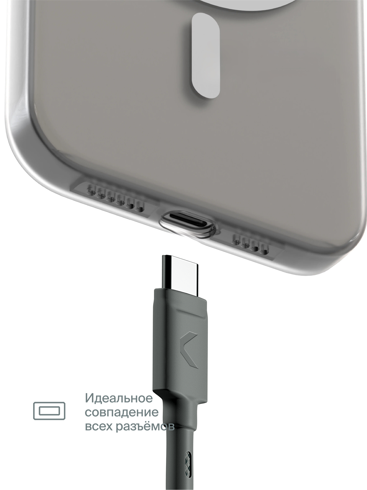 Прозрачный чехол COMMO Shield Case для iPhone 15 Pro, с поддержкой беспроводной зарядки — фото 1