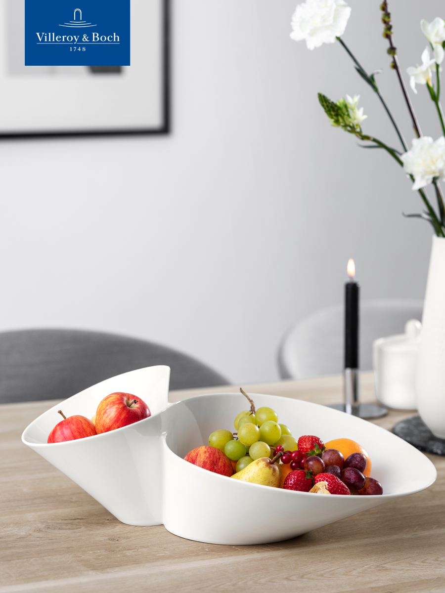 Двойной салатник 49х27 см, NewWave, Villeroy & Boch, Премиум-Фарфор