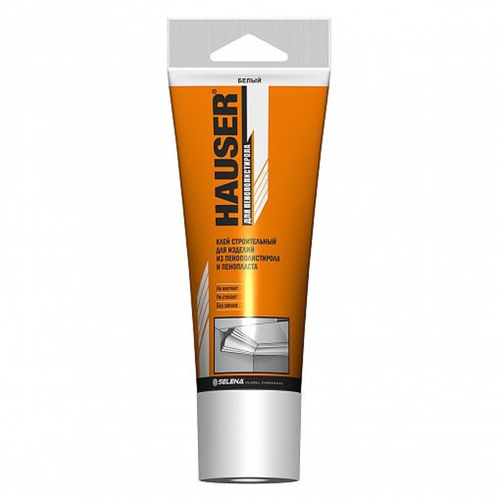 Клей строительный для пенополистирола Hauser  180 г  белый  пластиковый тюбик