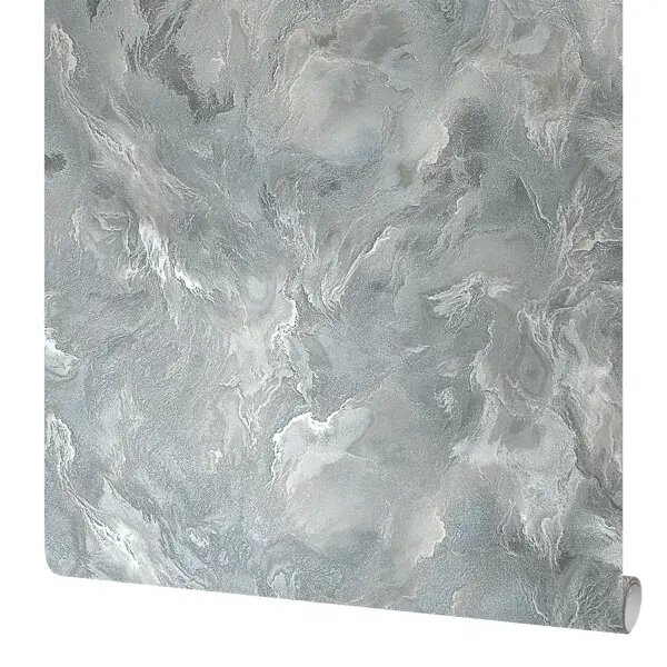 Обои флизелиновые Ateliero Andromeda темно-серые 1.06 м At589609 - фото №1