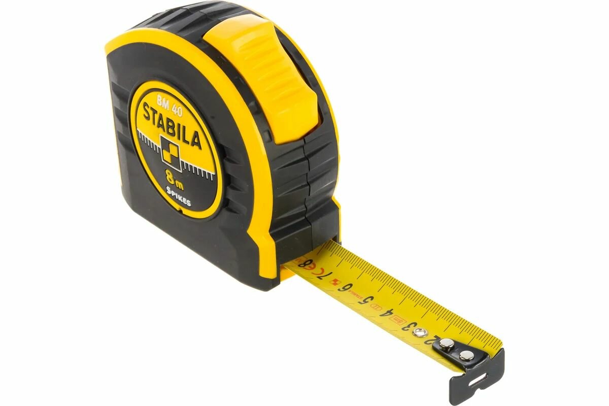 Карманная рулетка STABILA BM 40 8м х 25мм двухсторонняя 17745