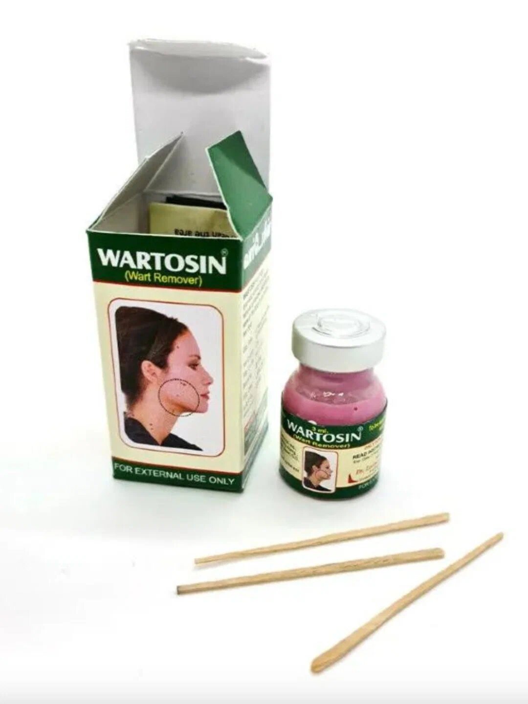 Мазь Wartosin, для удаления папиллом/бородавок, для кожи лица/тела, 3 мл — фото 1